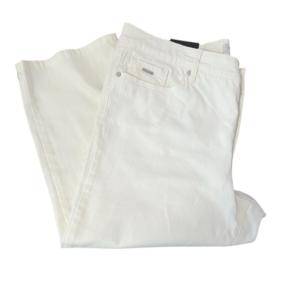 Cream Off White Capri Jeans Nine West Women’s Size 14 New NWT Summer Spring Fall - Picture 1 of 5